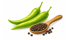 Green chilli and peppercorn Green chilli and peppercorn